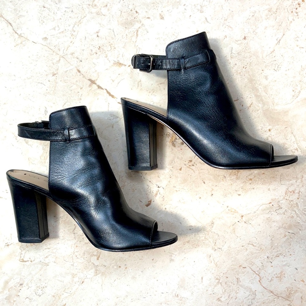 Via Spiga Open-Toe Ankle Booties